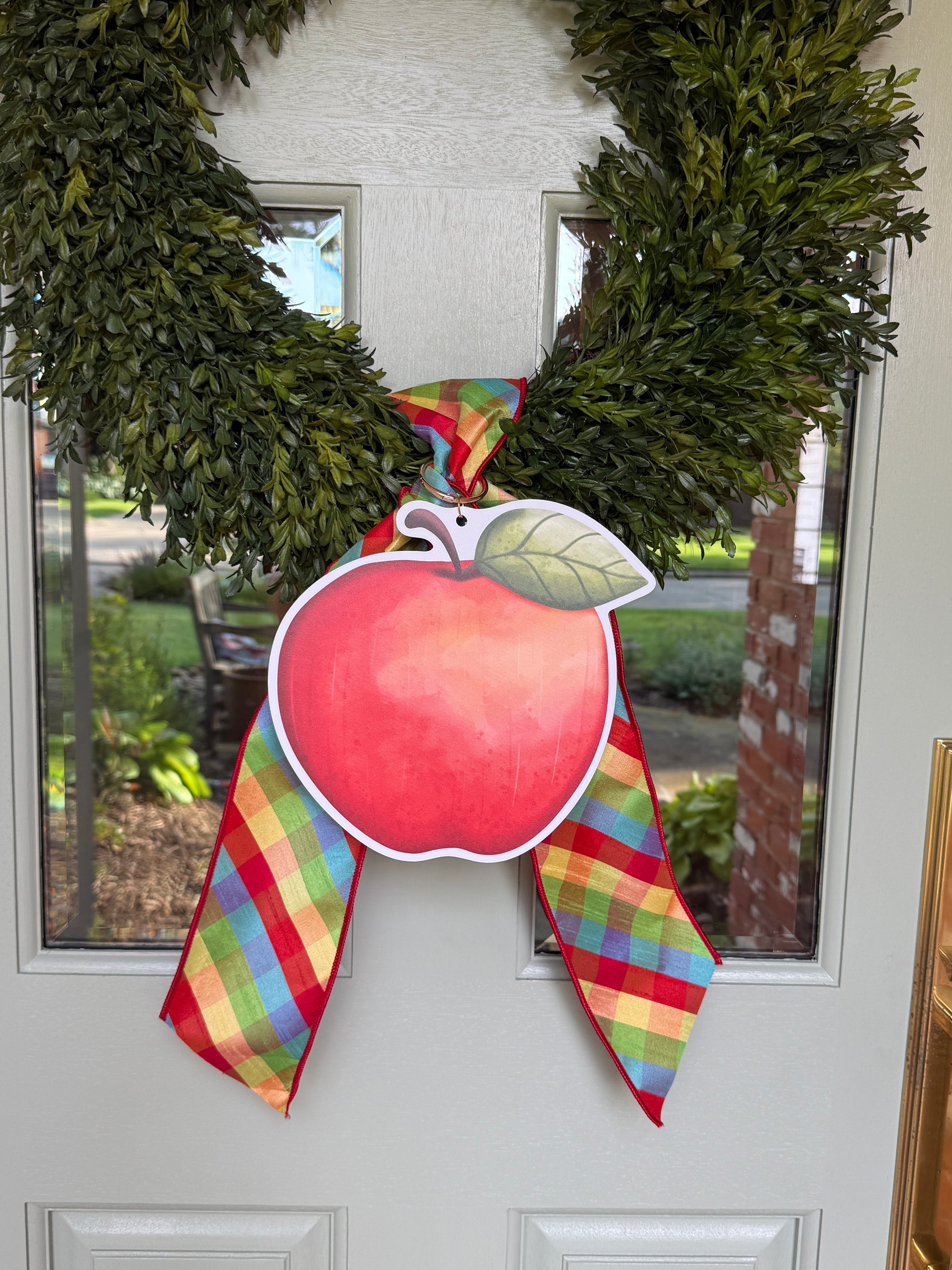 Primary Plaid Ribbon Sash
