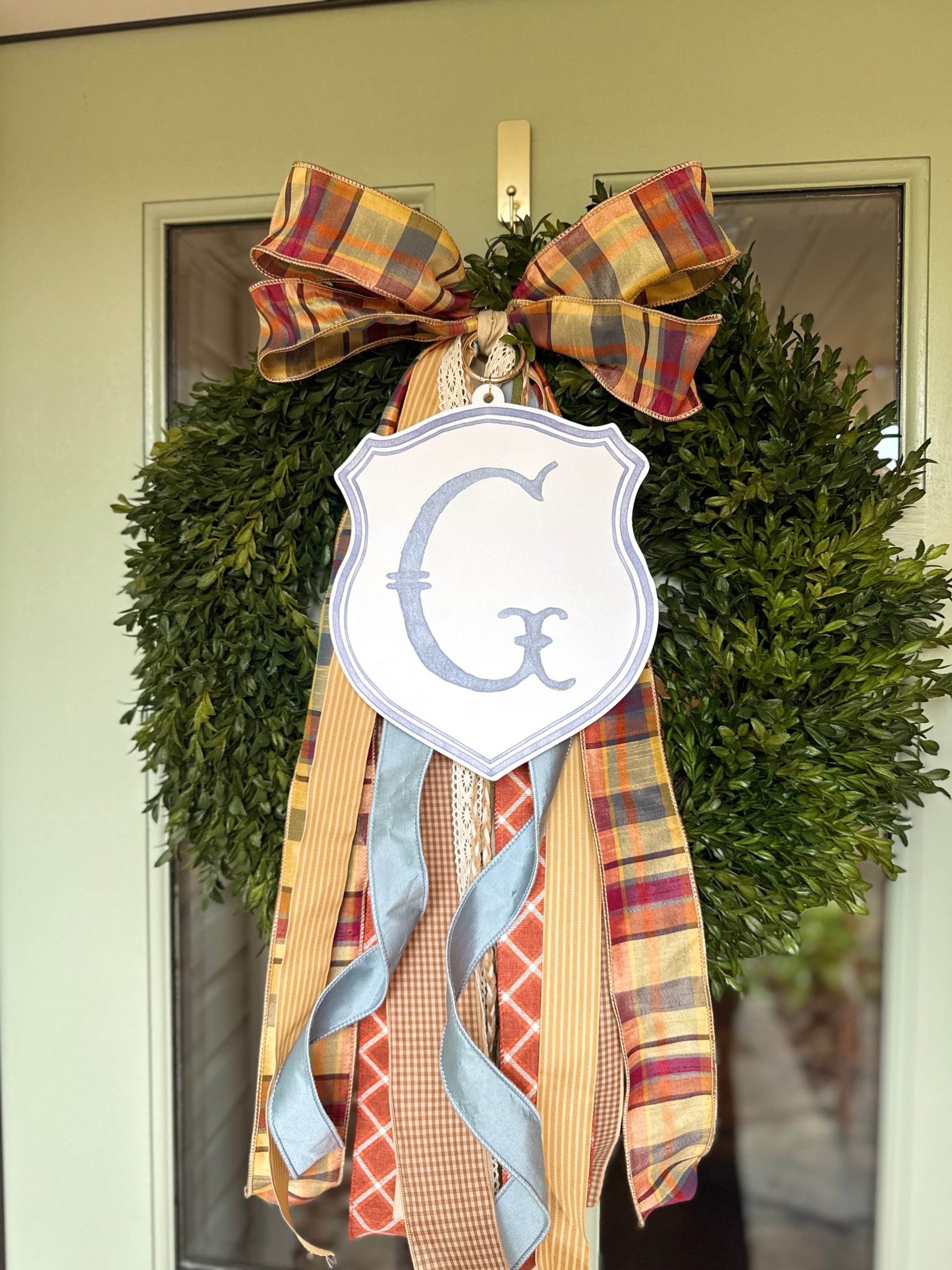 Fall Neutral Wreath Ribbon