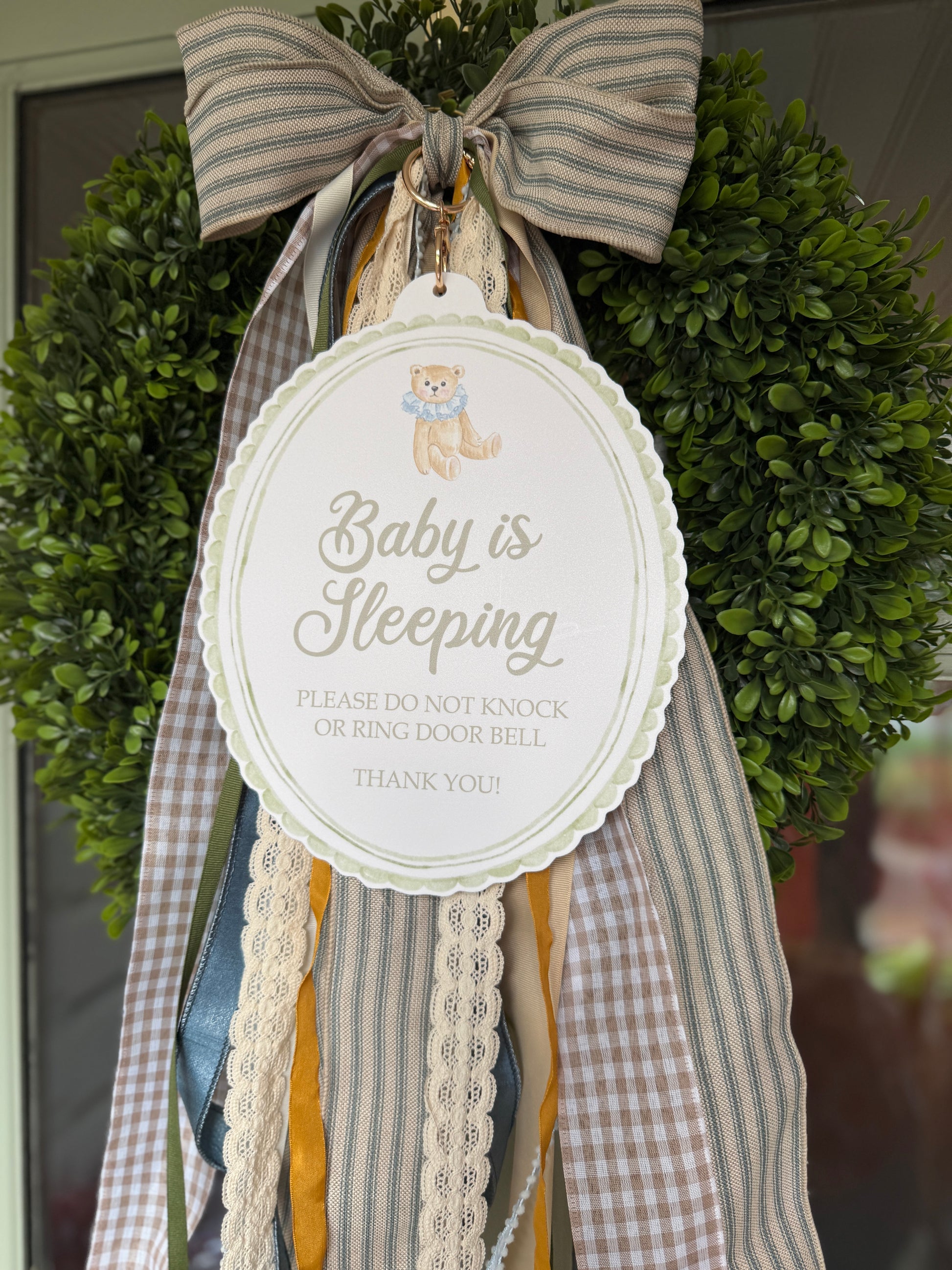 Shhh Baby is Sleeping - Green