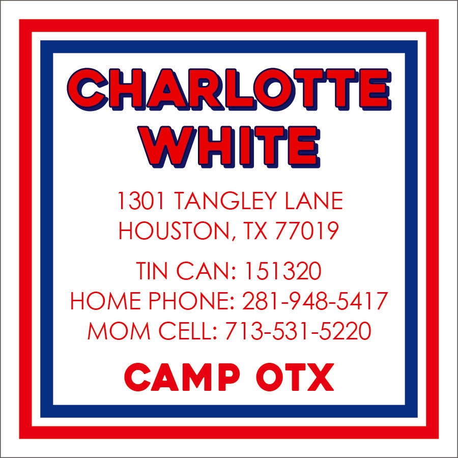 Simple Border Camp Calling Card