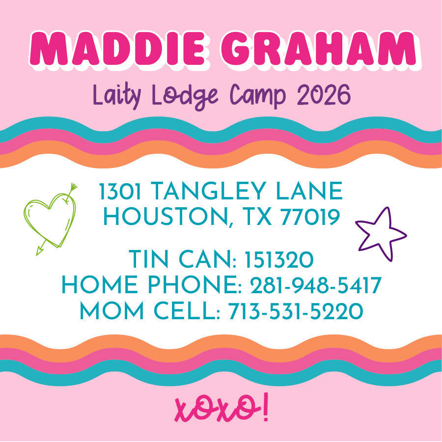 Doodle Camp Calling Card