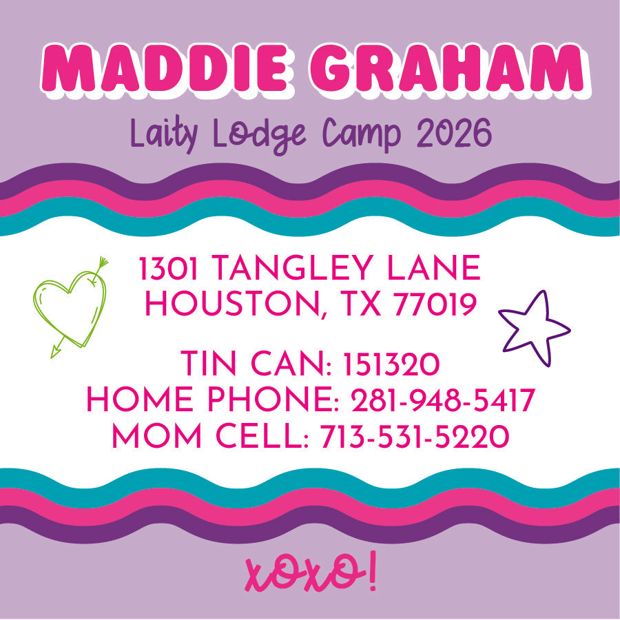 Doodle Camp Calling Card