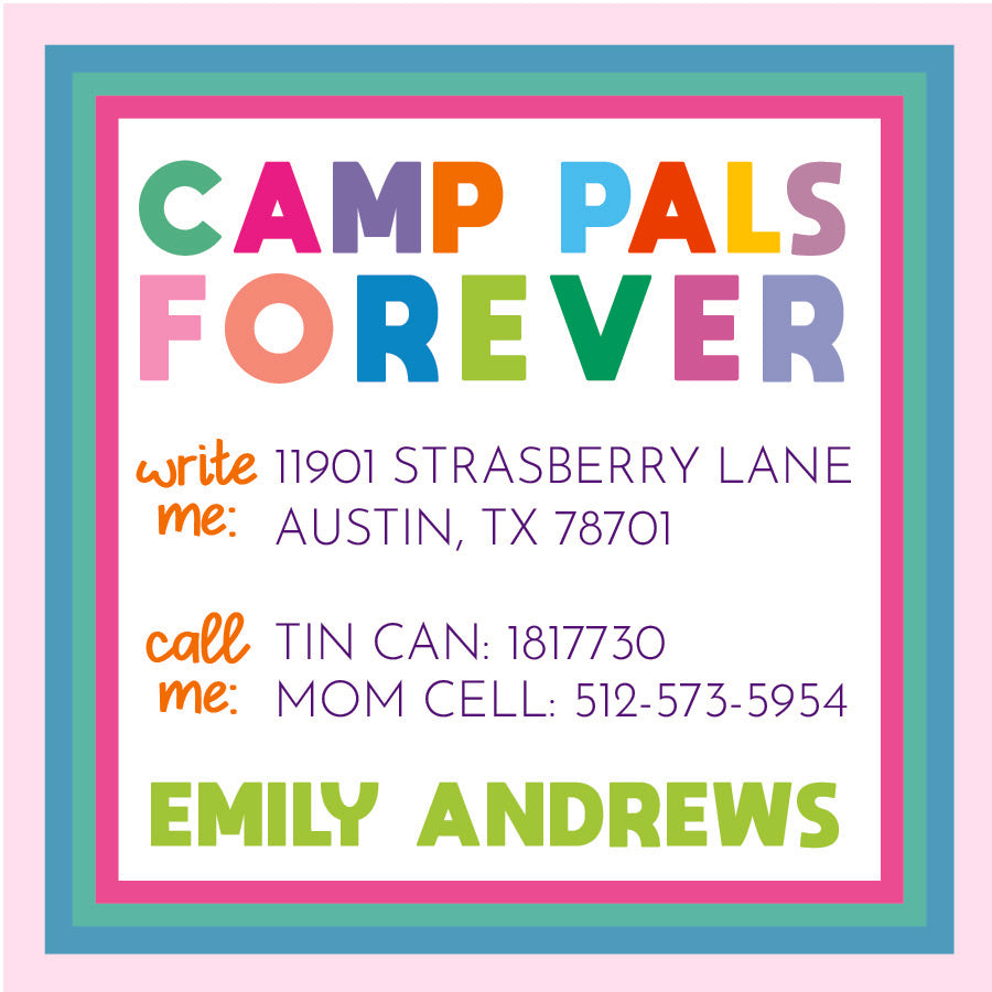 Rainbow Calling Card