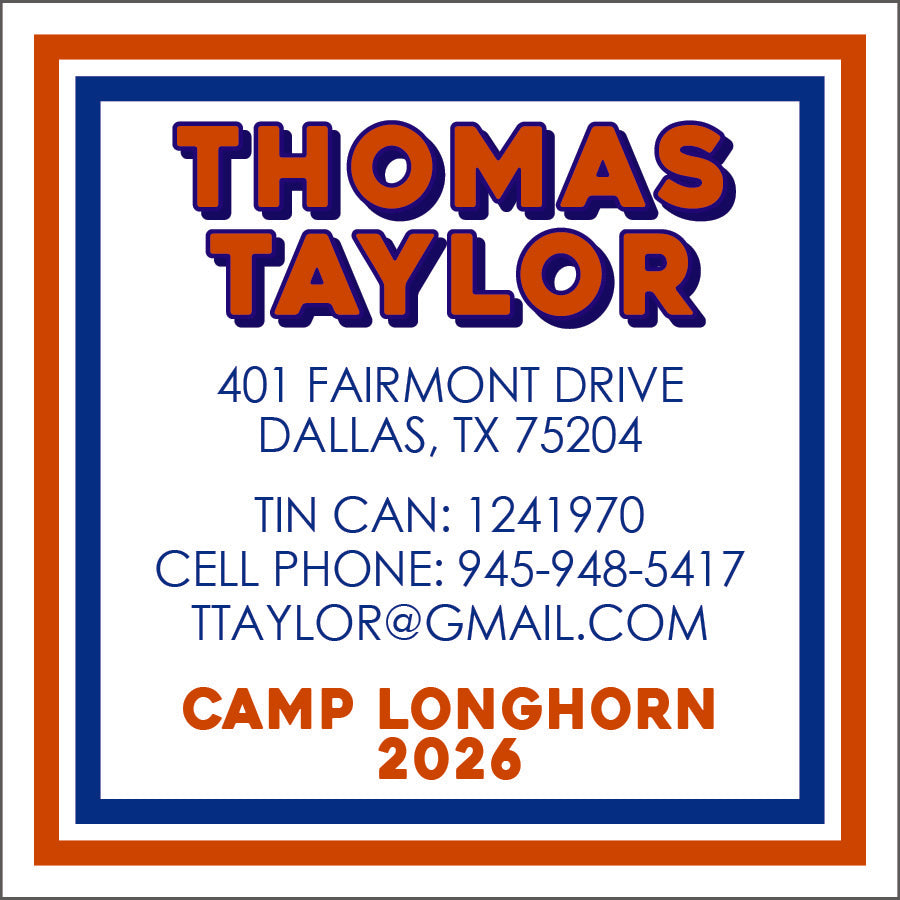 Simple Border Camp Calling Card