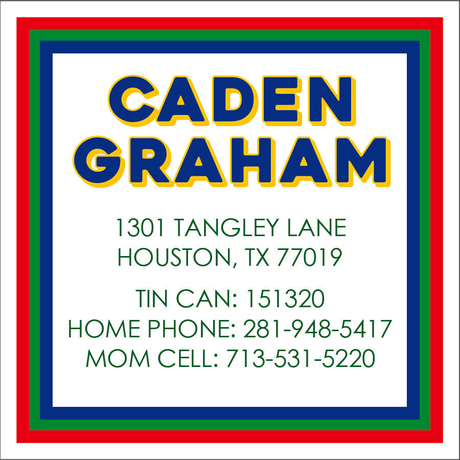 Simple Border Camp Calling Card