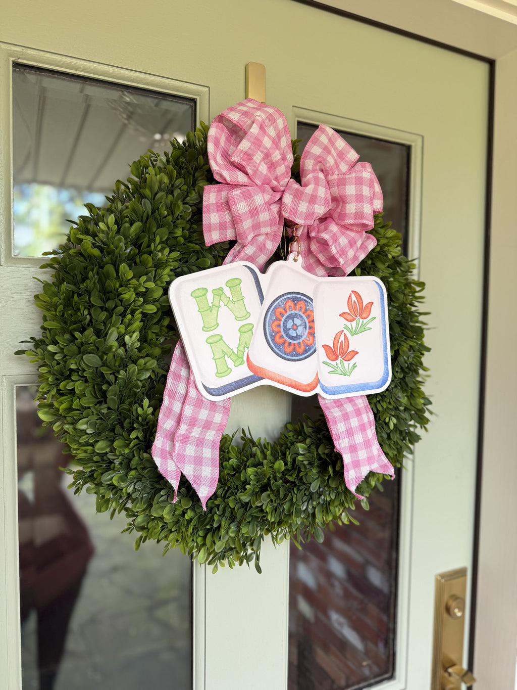 Mahjong Wreath Charm