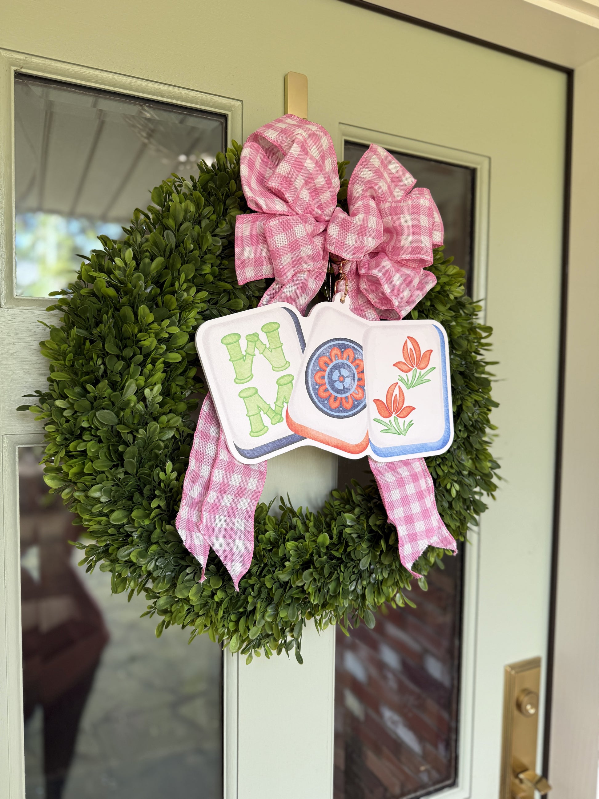 Mahjong Wreath Charm