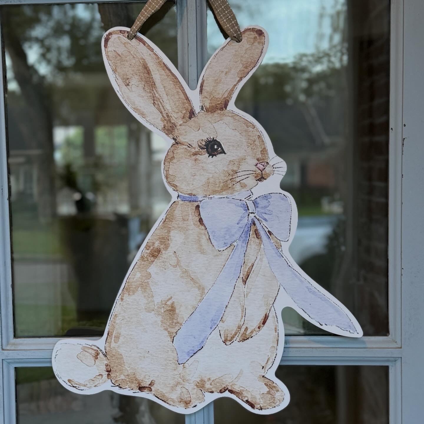 Blue Bunny Door Hanger