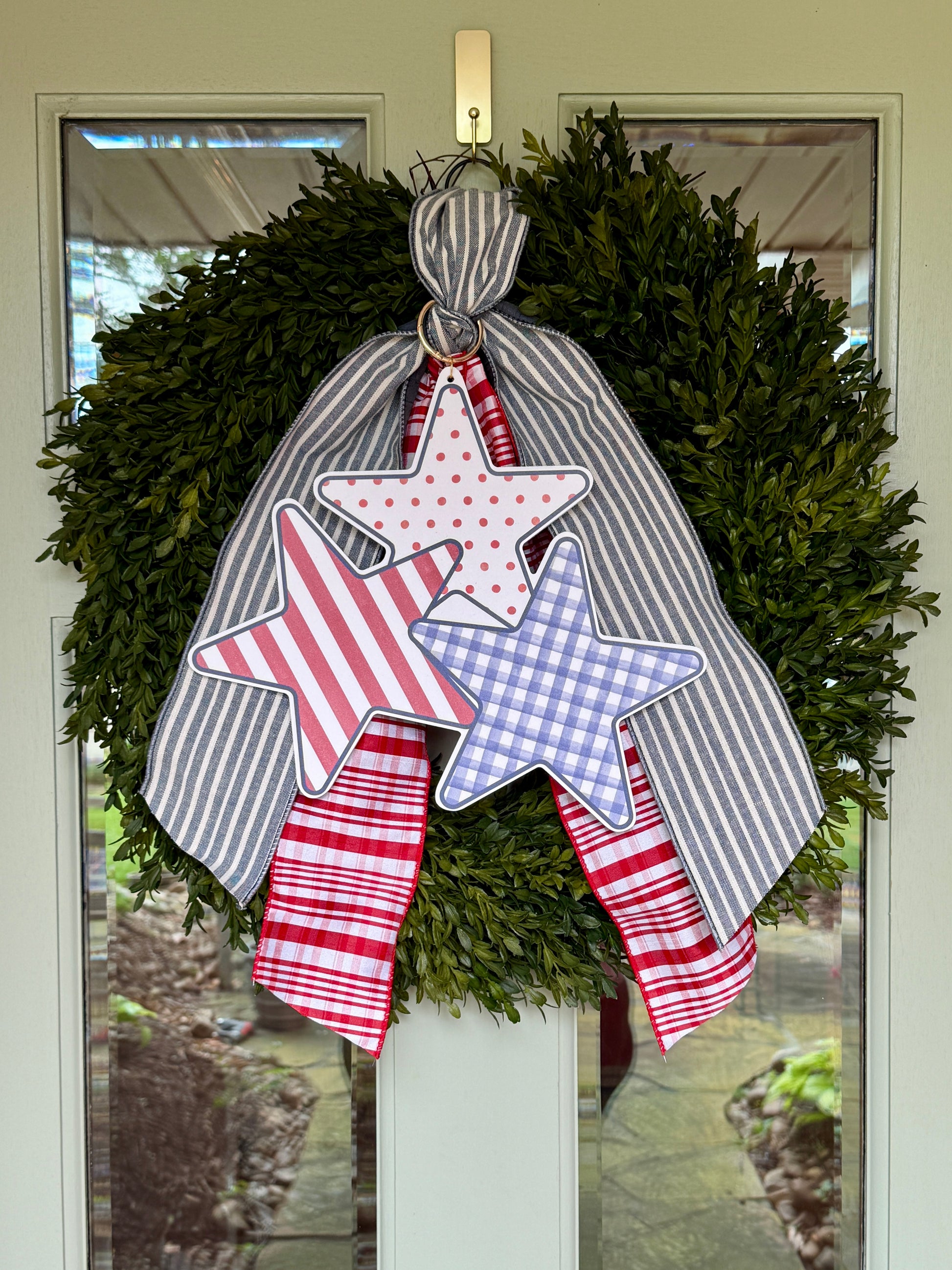 Red Plaid Ribbon Sash