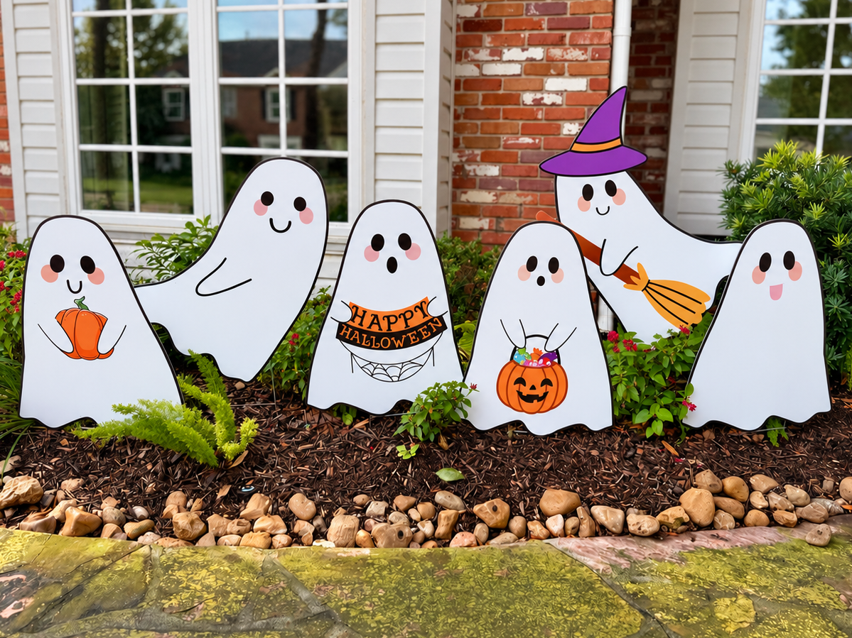 Halloween Yard Ghosts