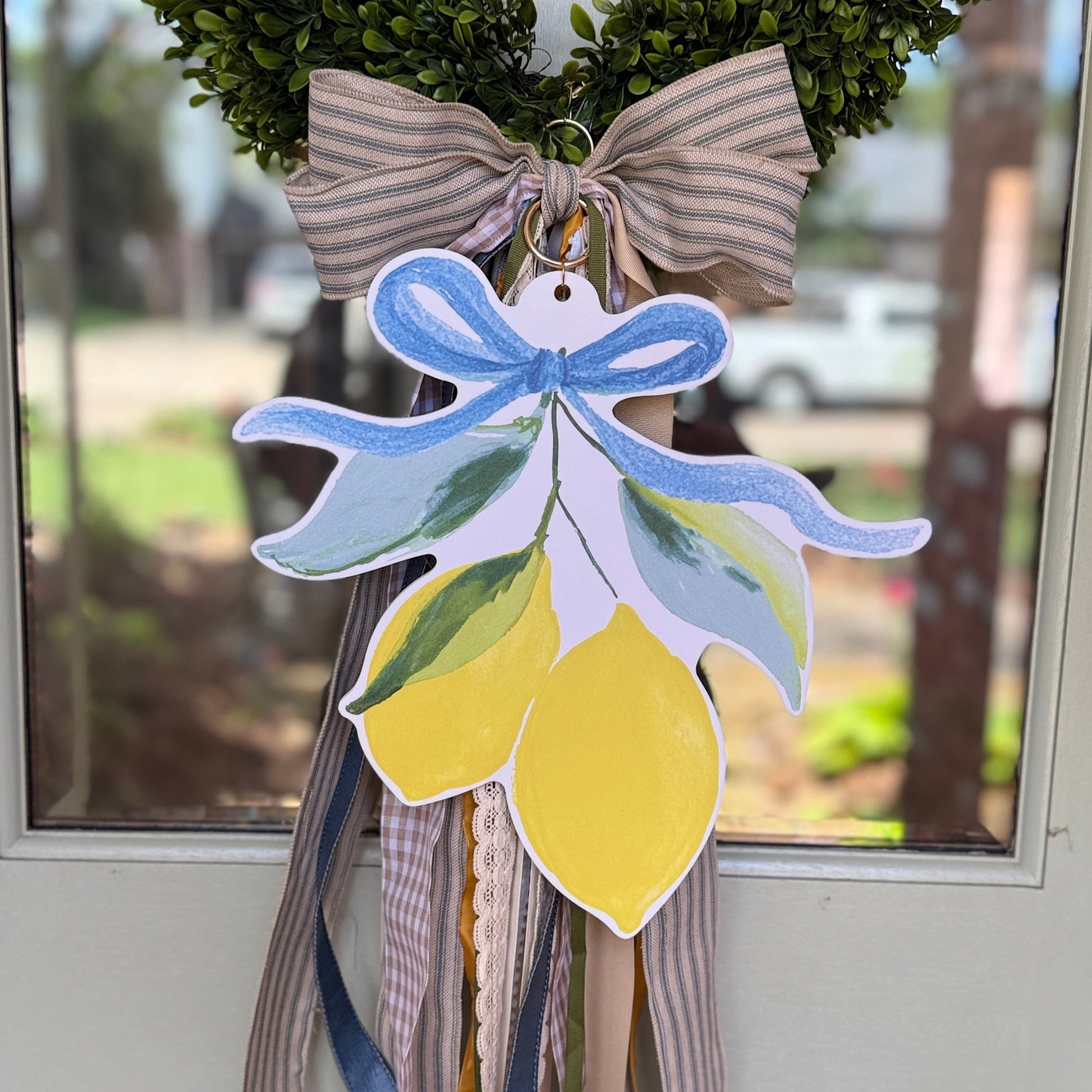 Lemon Stem Wreath Charm