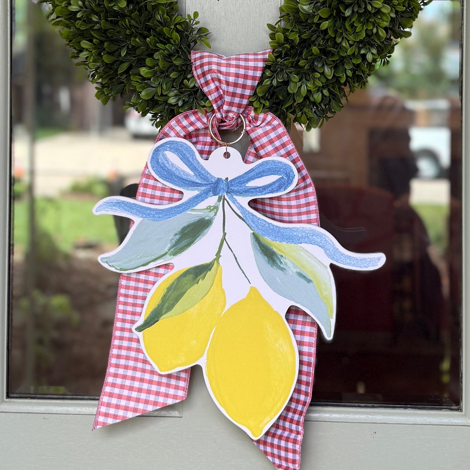 Lemon Stem Wreath Charm