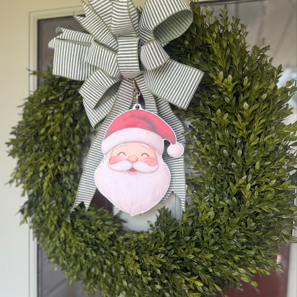Santa Wreath Charm