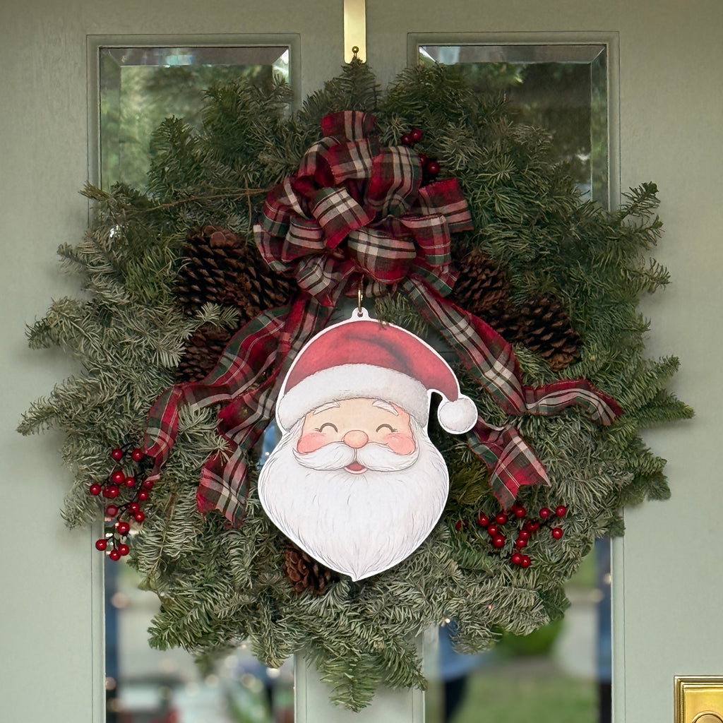 Santa Wreath Charm