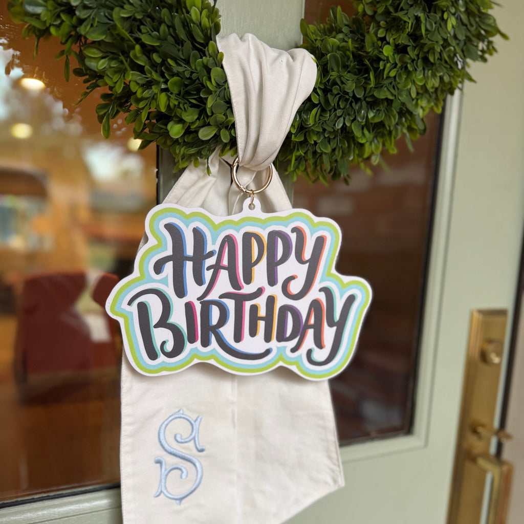 Happy Birthday Wreath Charm