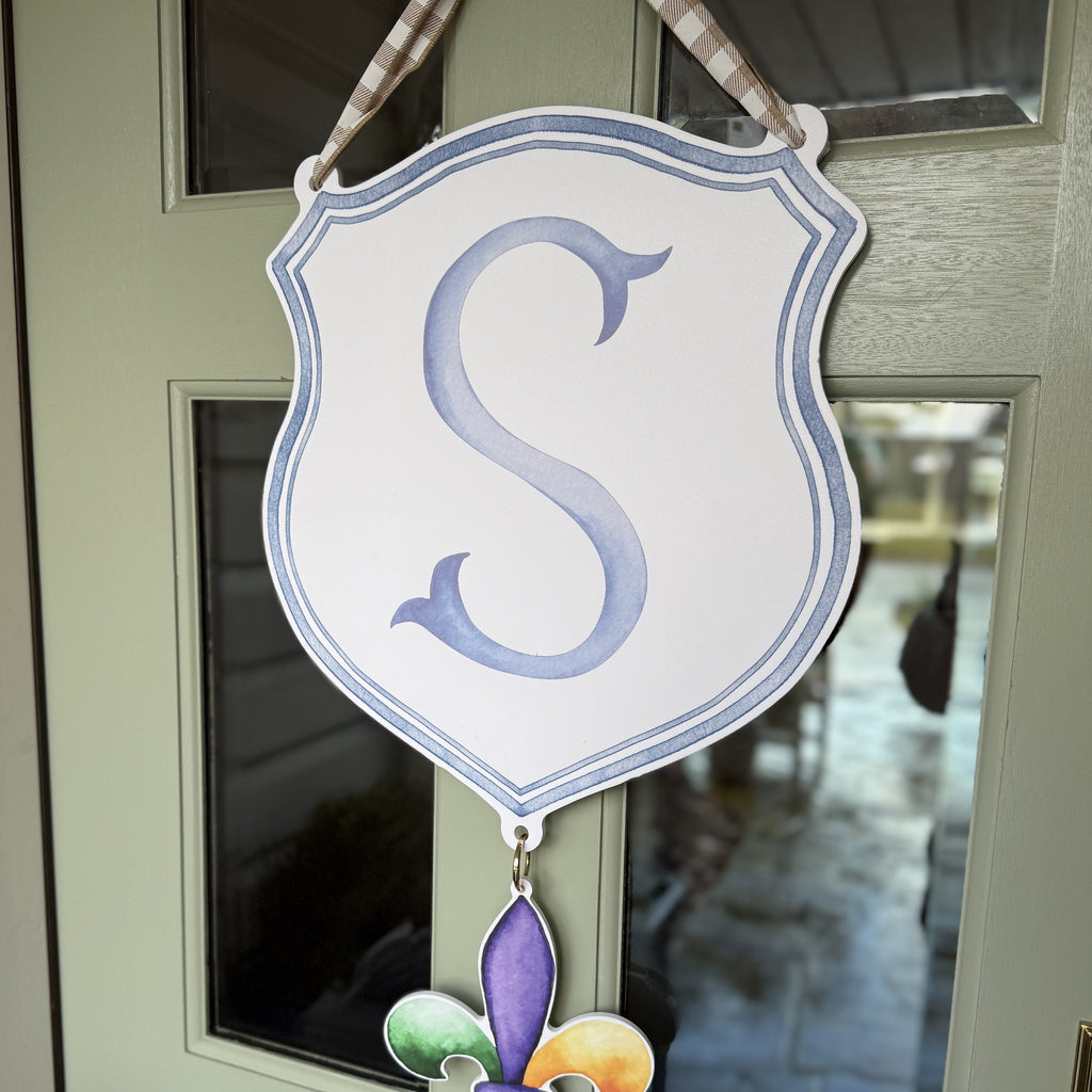 Classic Shield Crest Charm Door Hanger