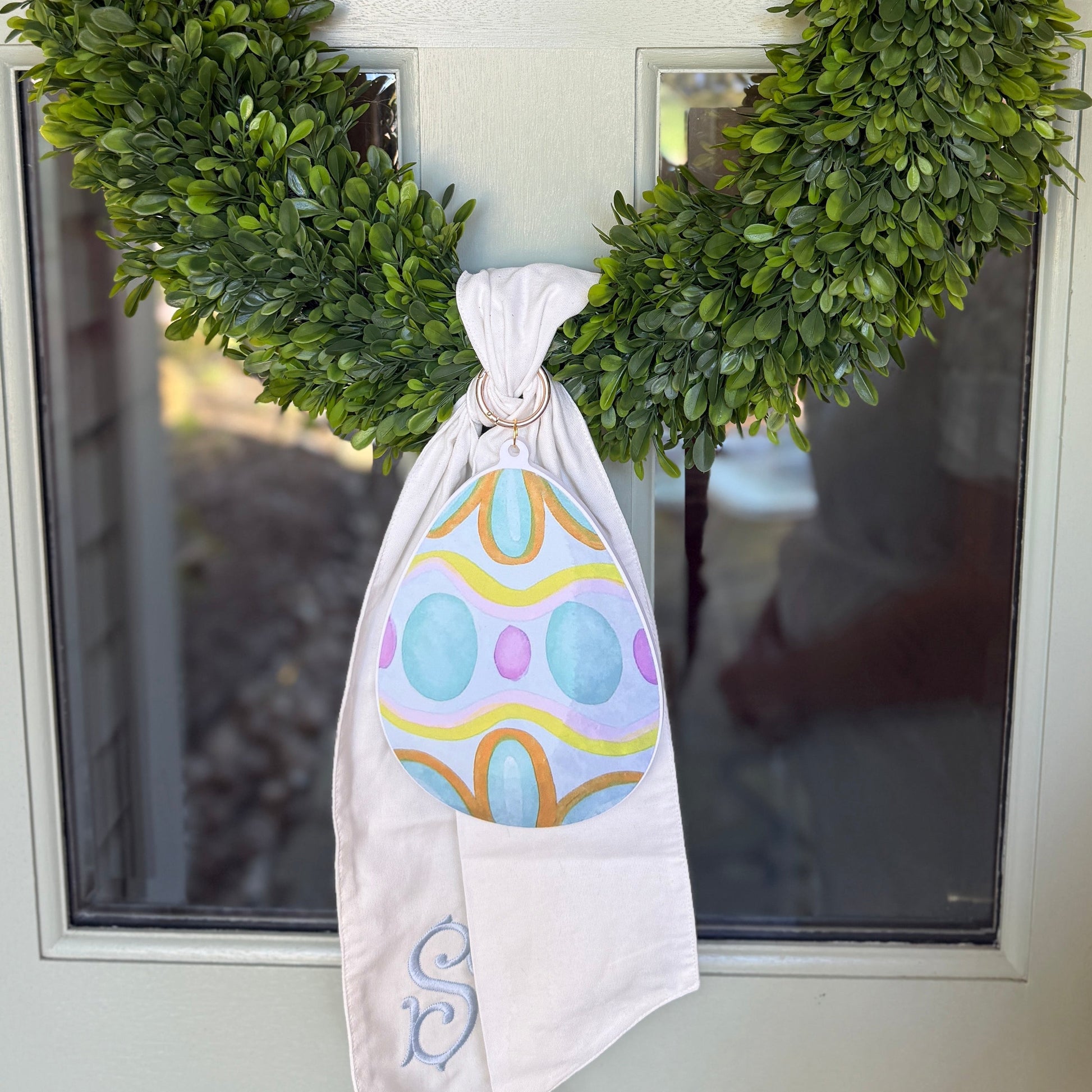 Jewel Easter Egg Wreath Charm