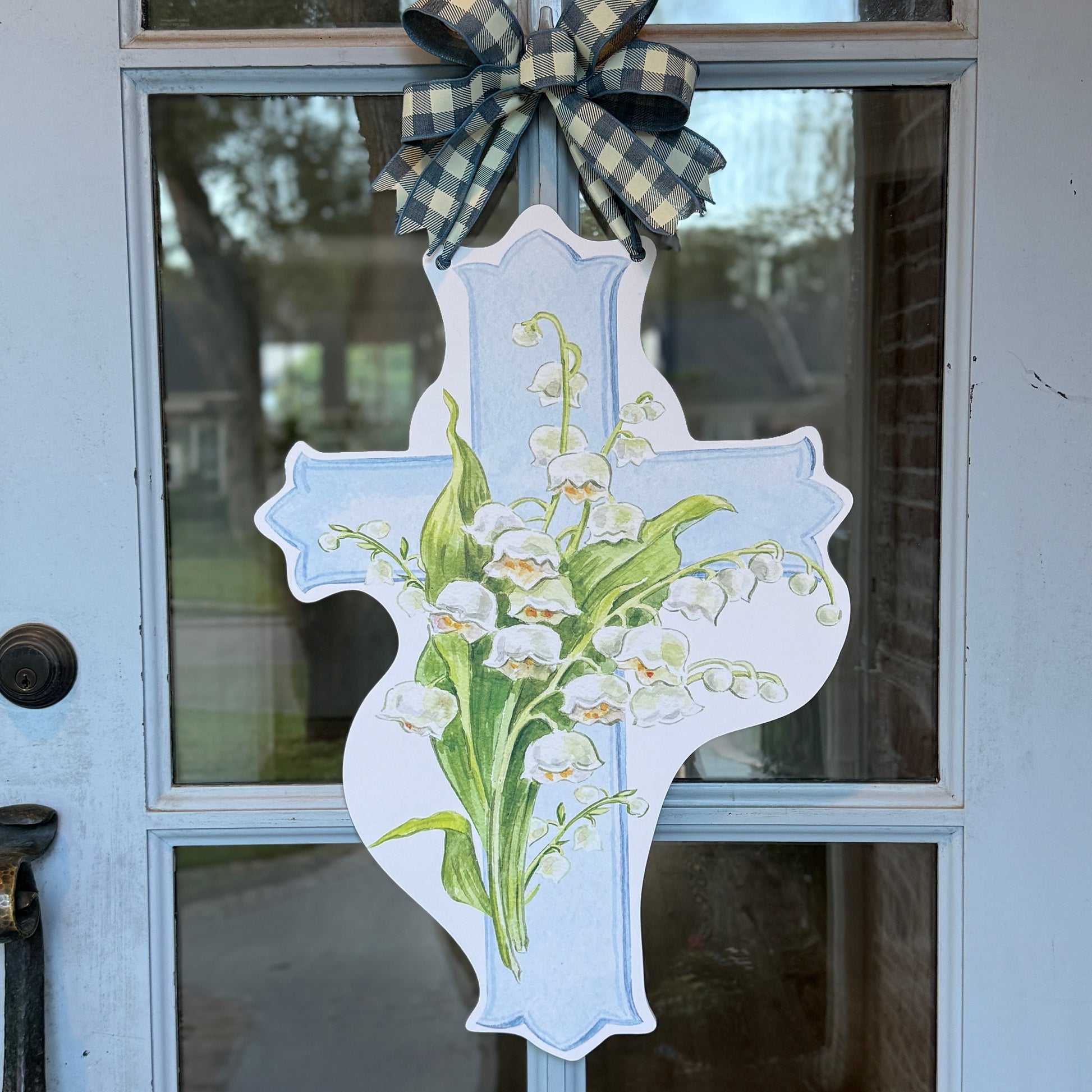 Blue Cross Door Hanger