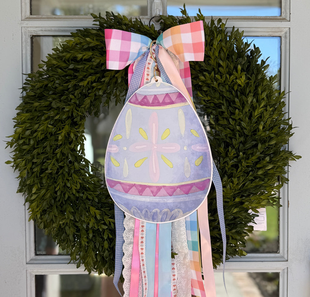 Blue Egg Wreath Charm