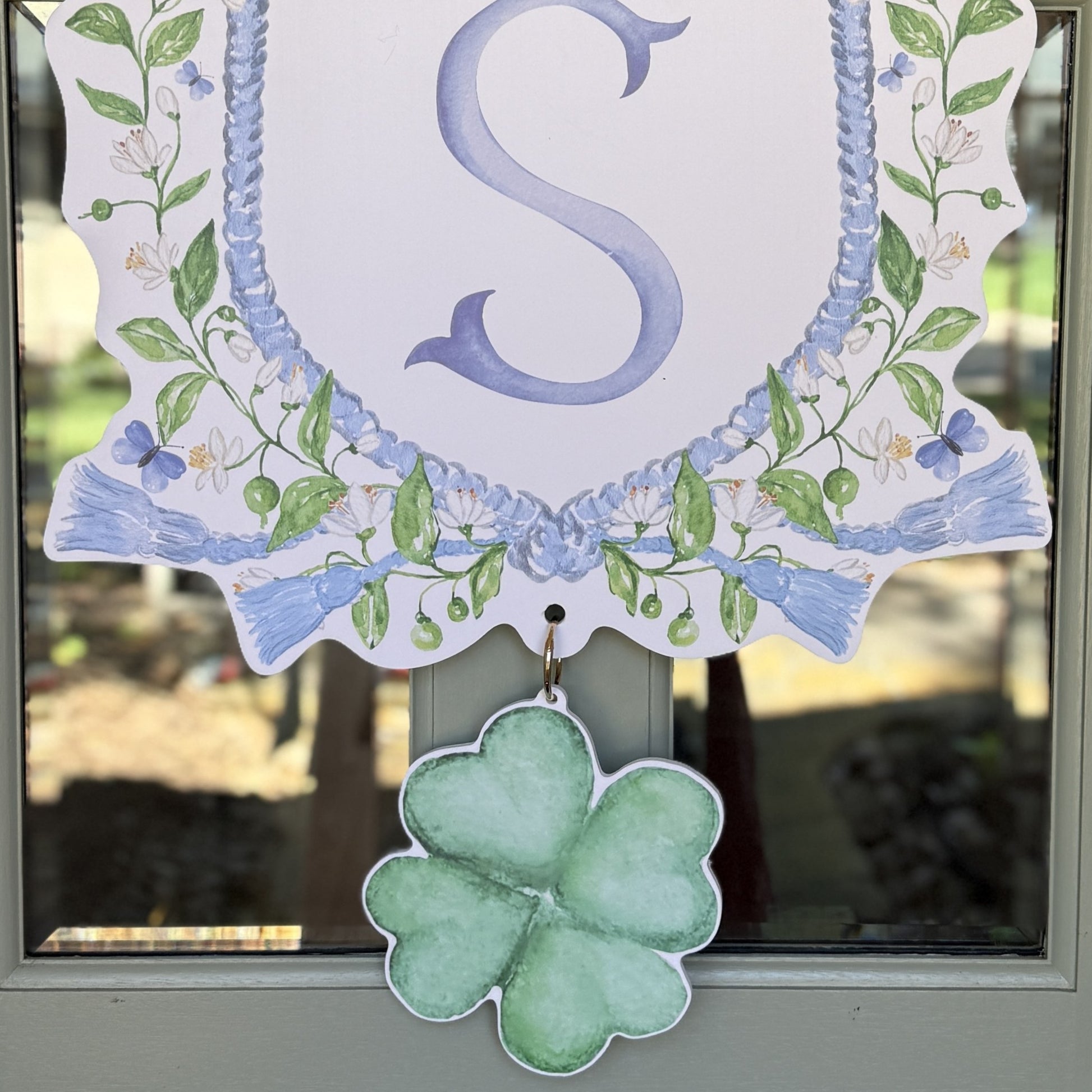 St. Patty's Day Green Clover Crest Charm
