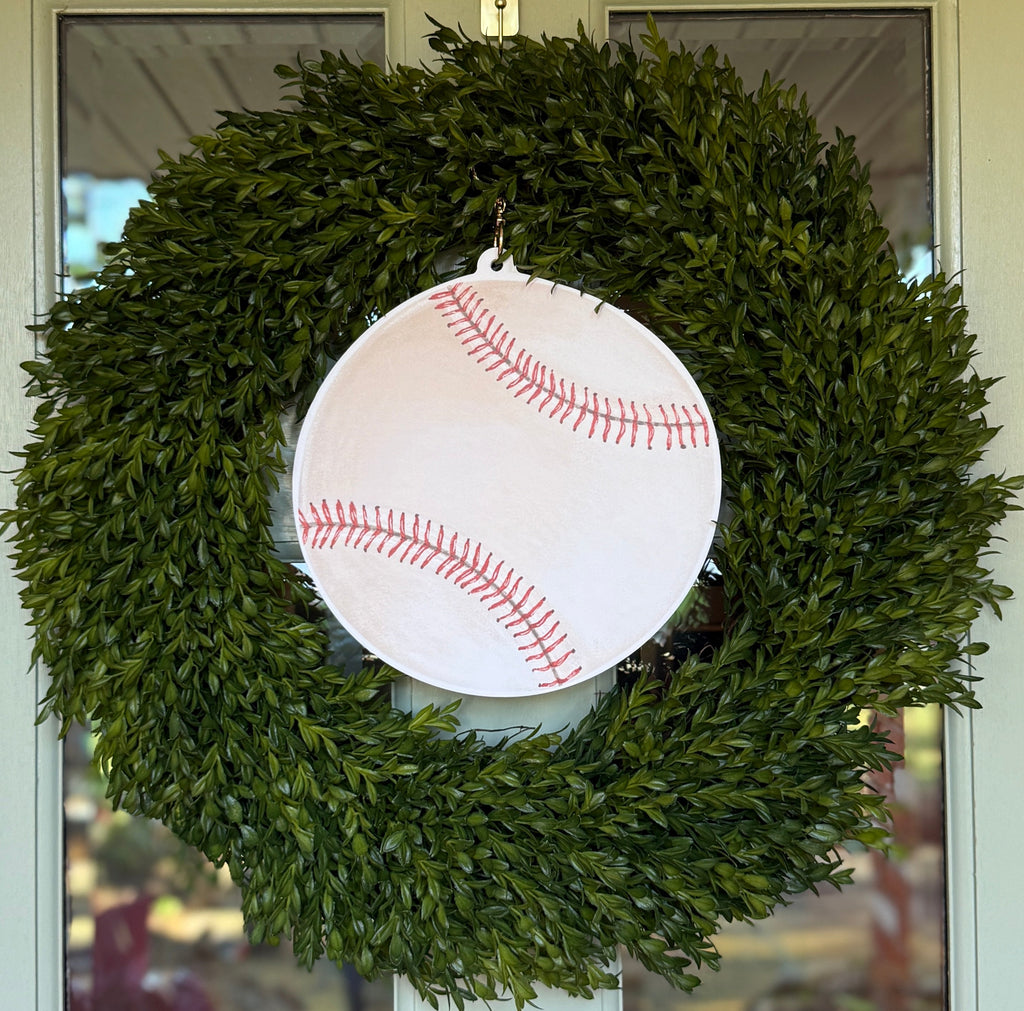 Baseball Wreath Charm