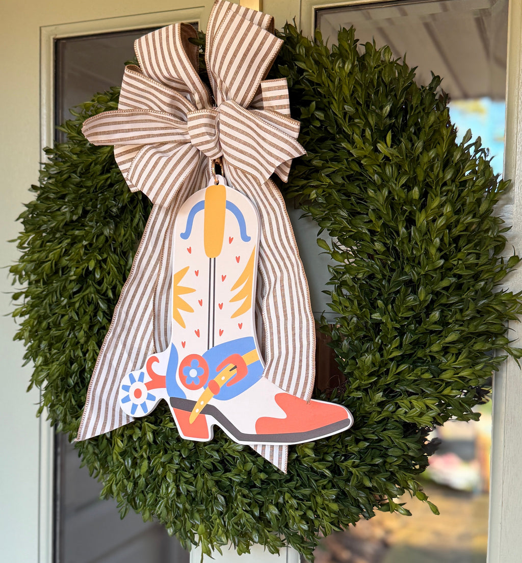 Spur Boot Wreath Charm