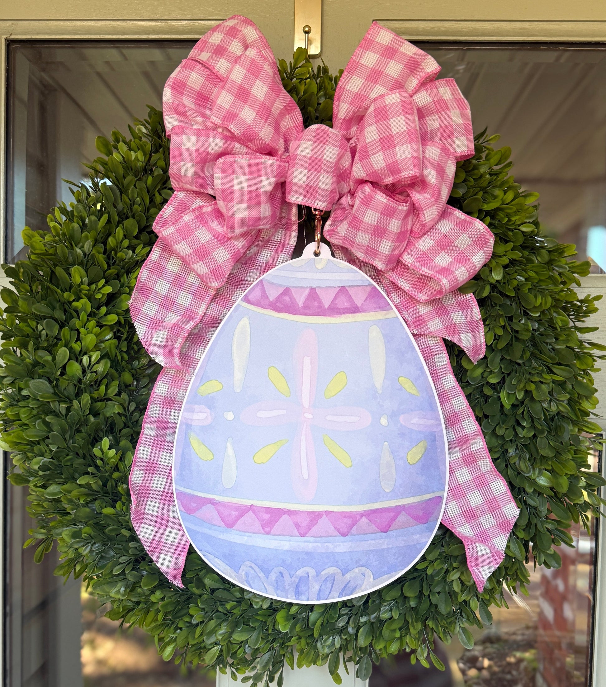 Blue Egg Wreath Charm