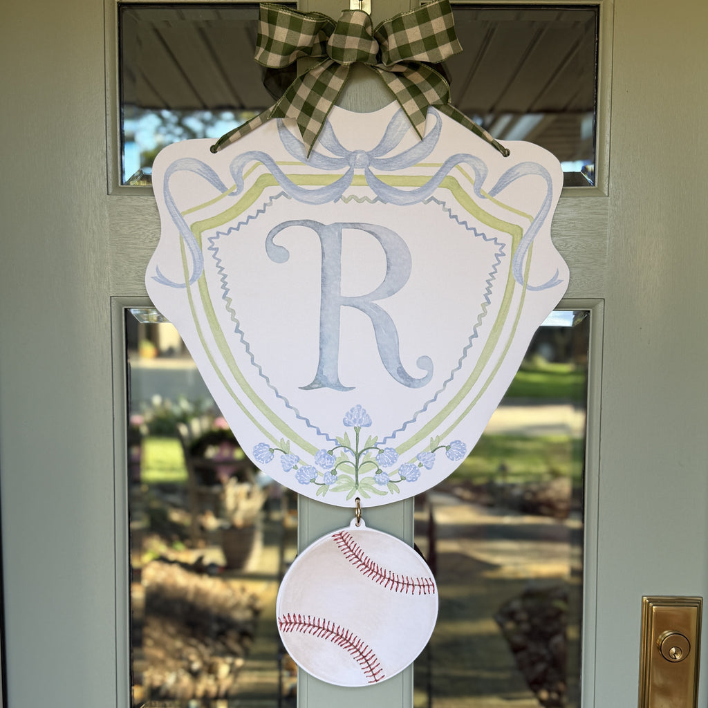 Floral Crest Charm Door Hanger