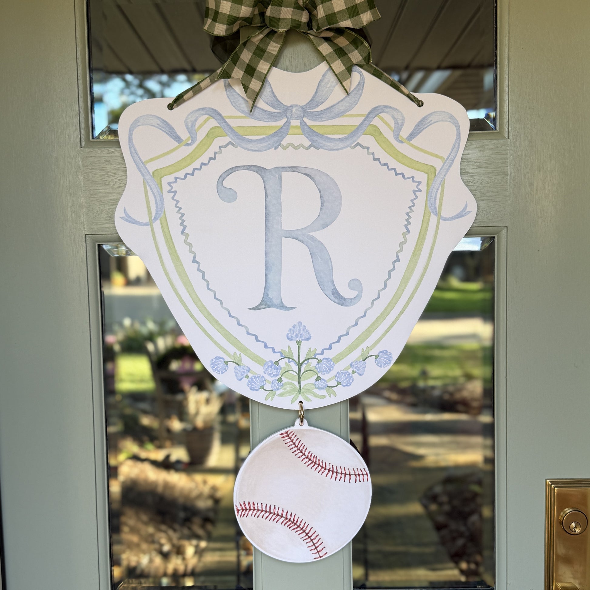 Baseball Crest Charm
