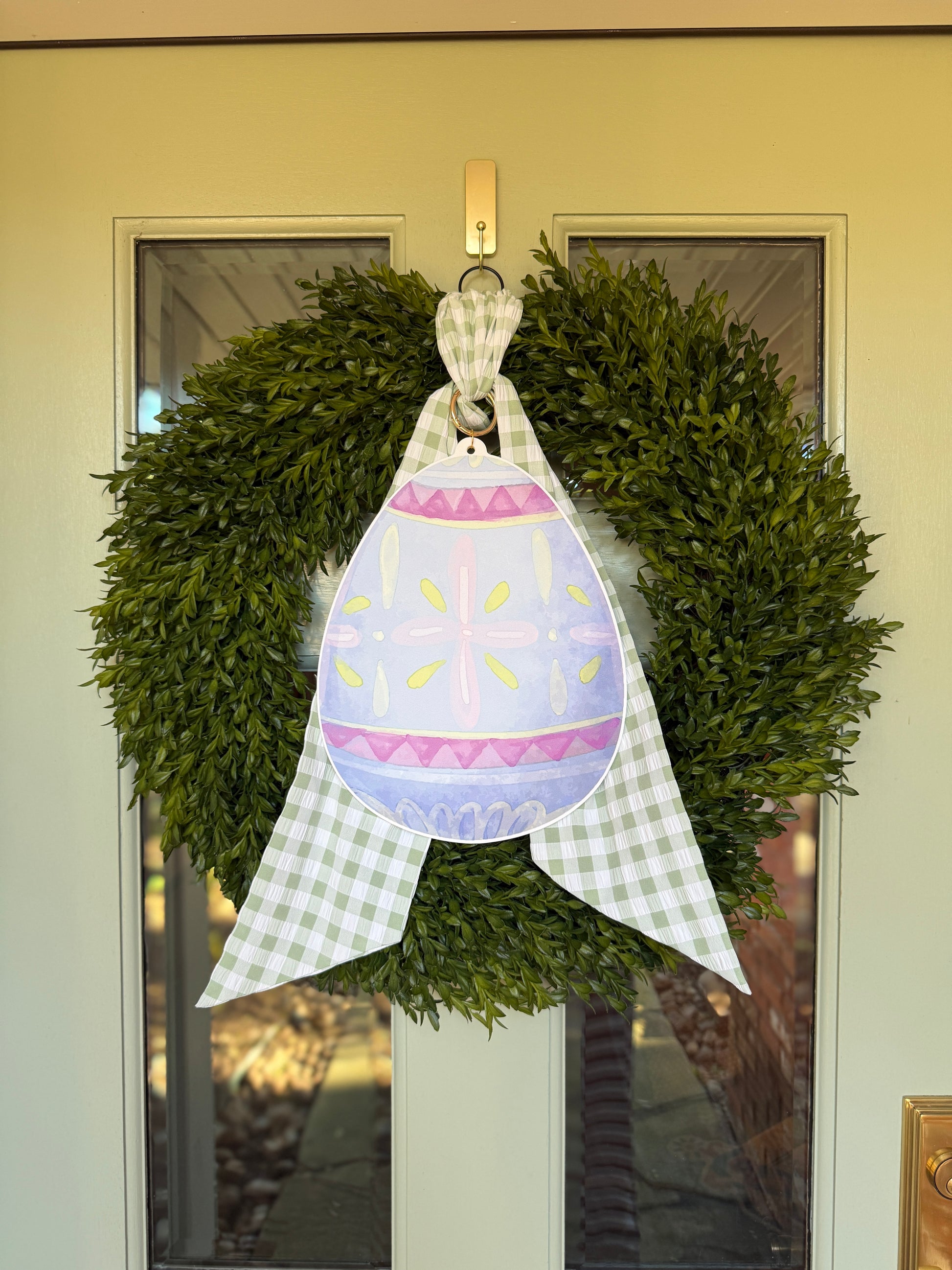 Blue Egg Wreath Charm