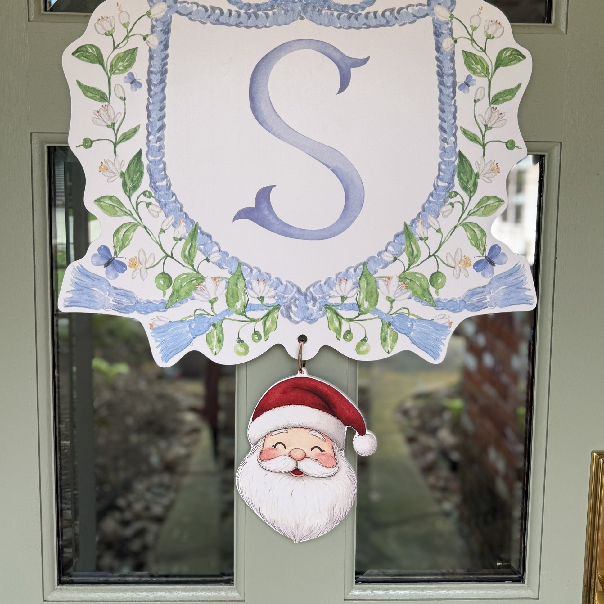 Santa Crest Charm