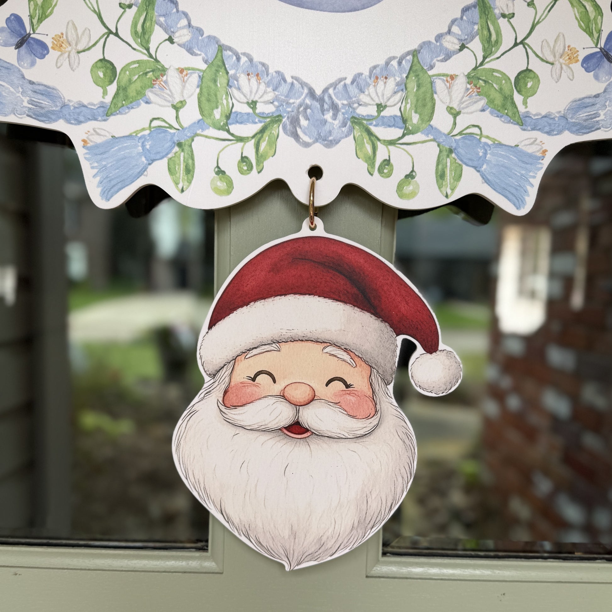 Santa Crest Charm