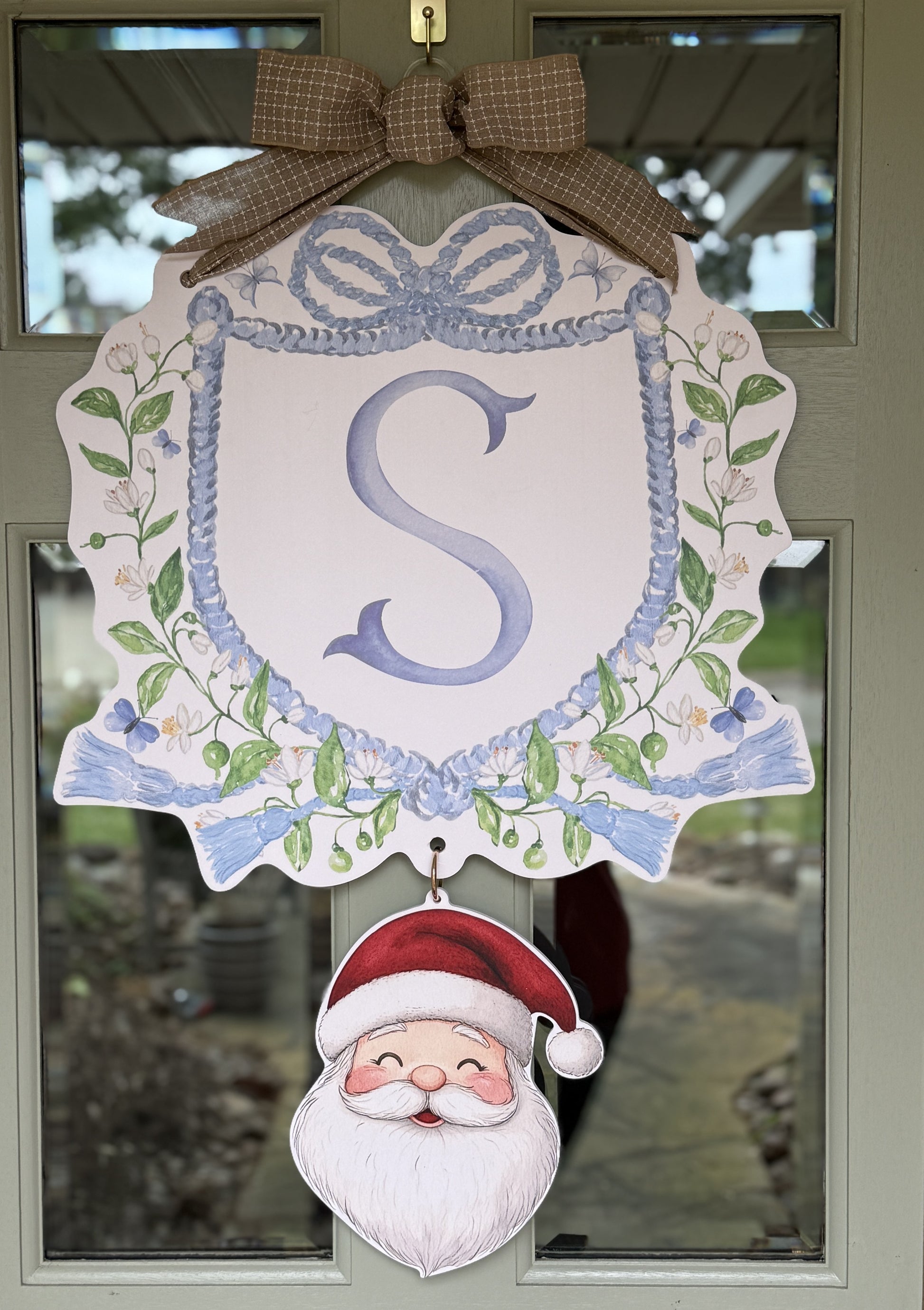 Santa Crest Charm