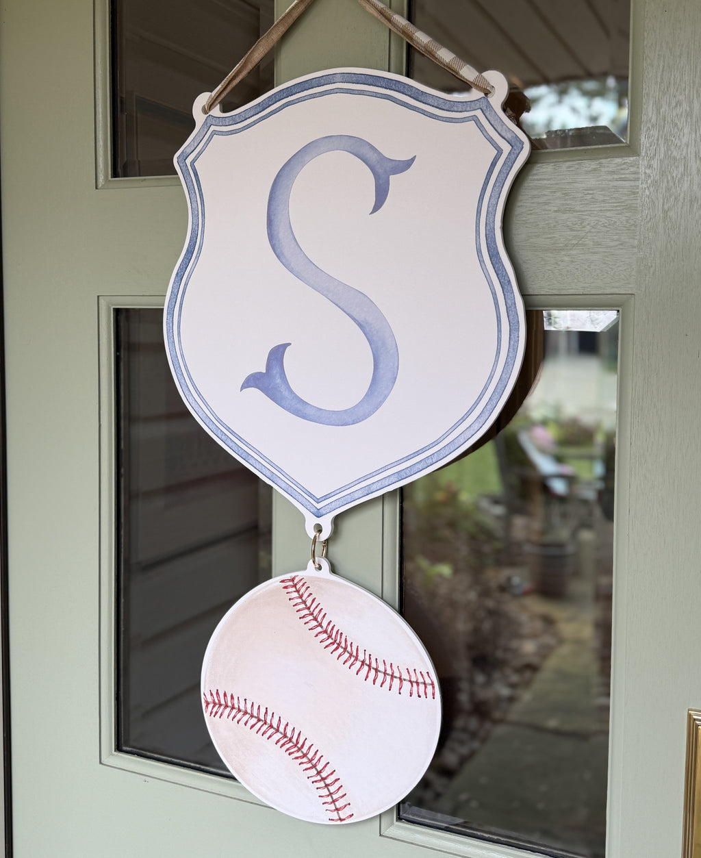 Baseball Crest Charm