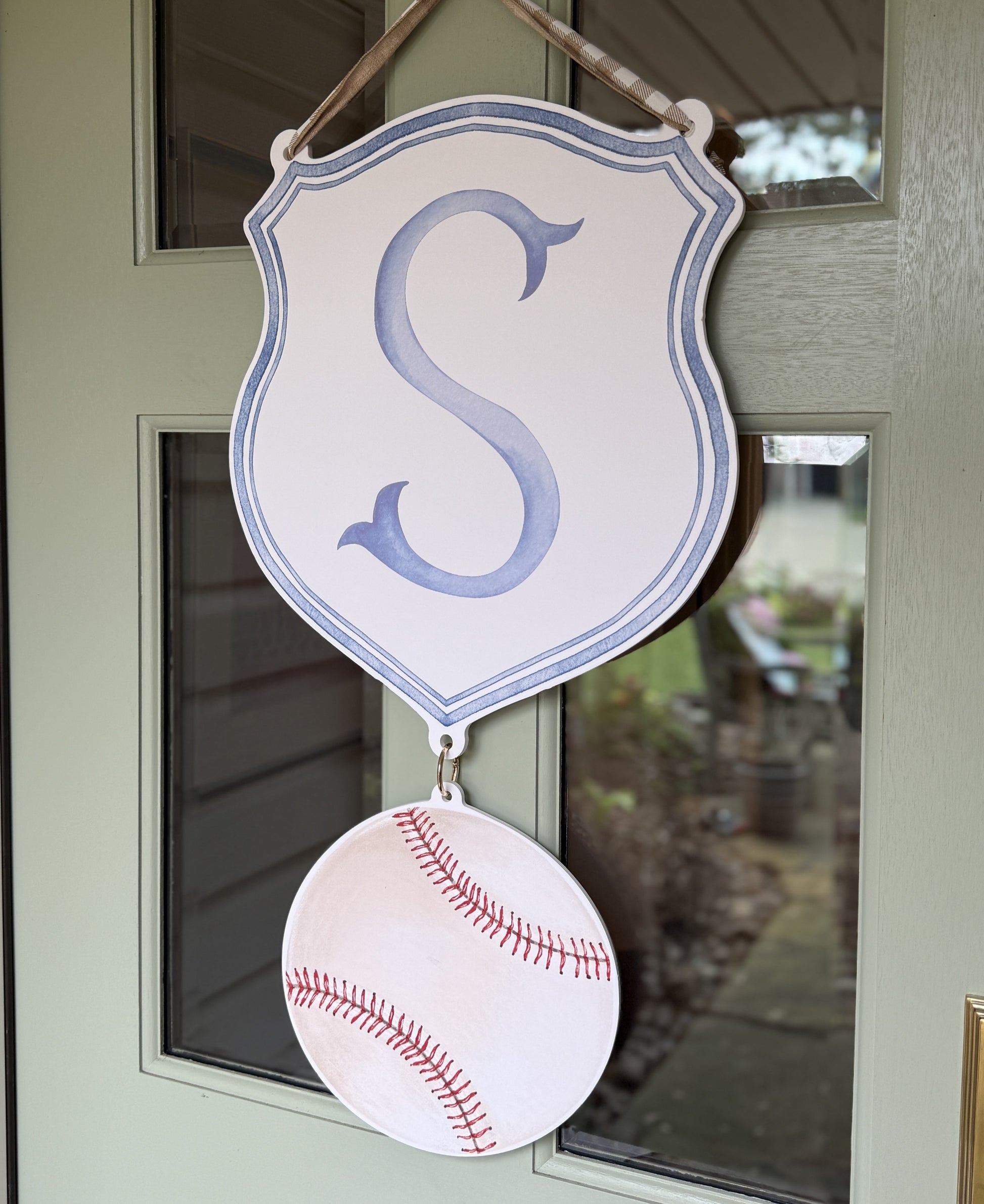 Baseball Crest Charm