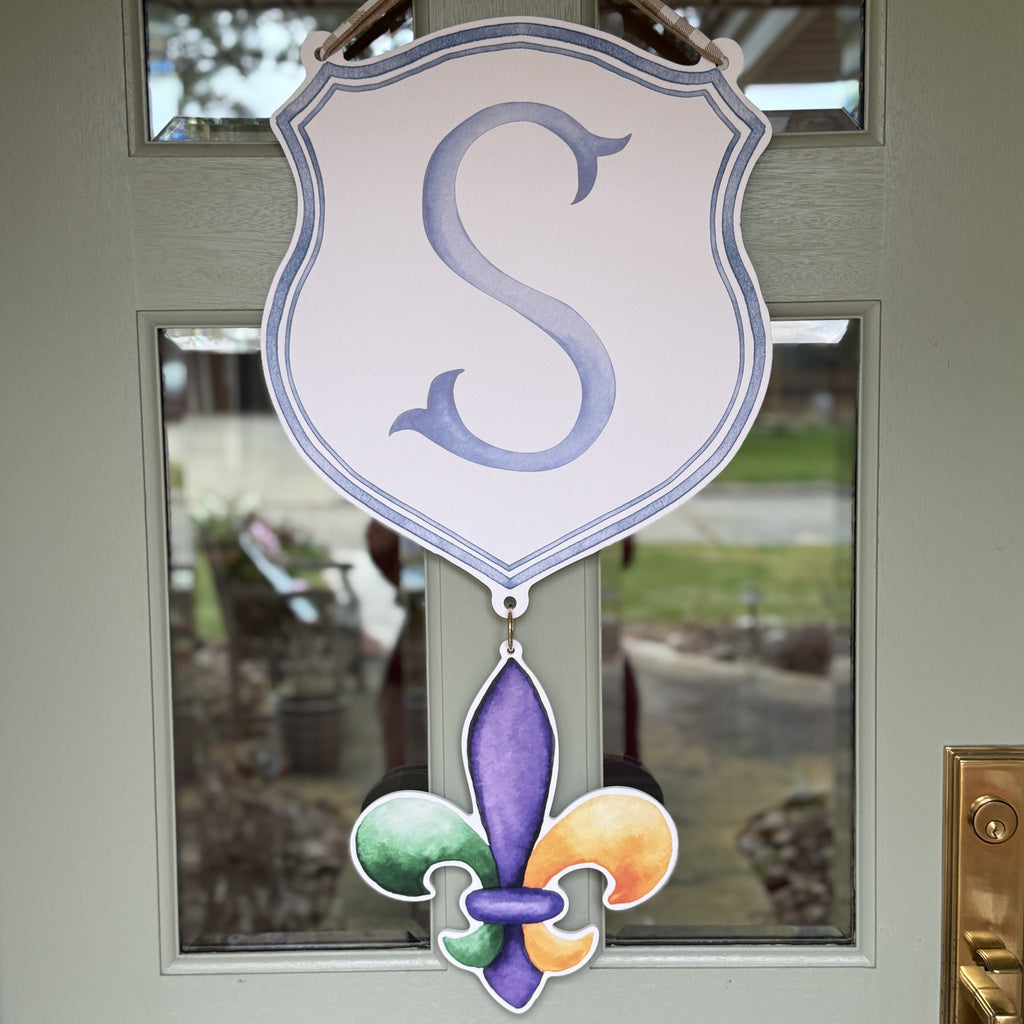 Mardi Gras Crest Charm