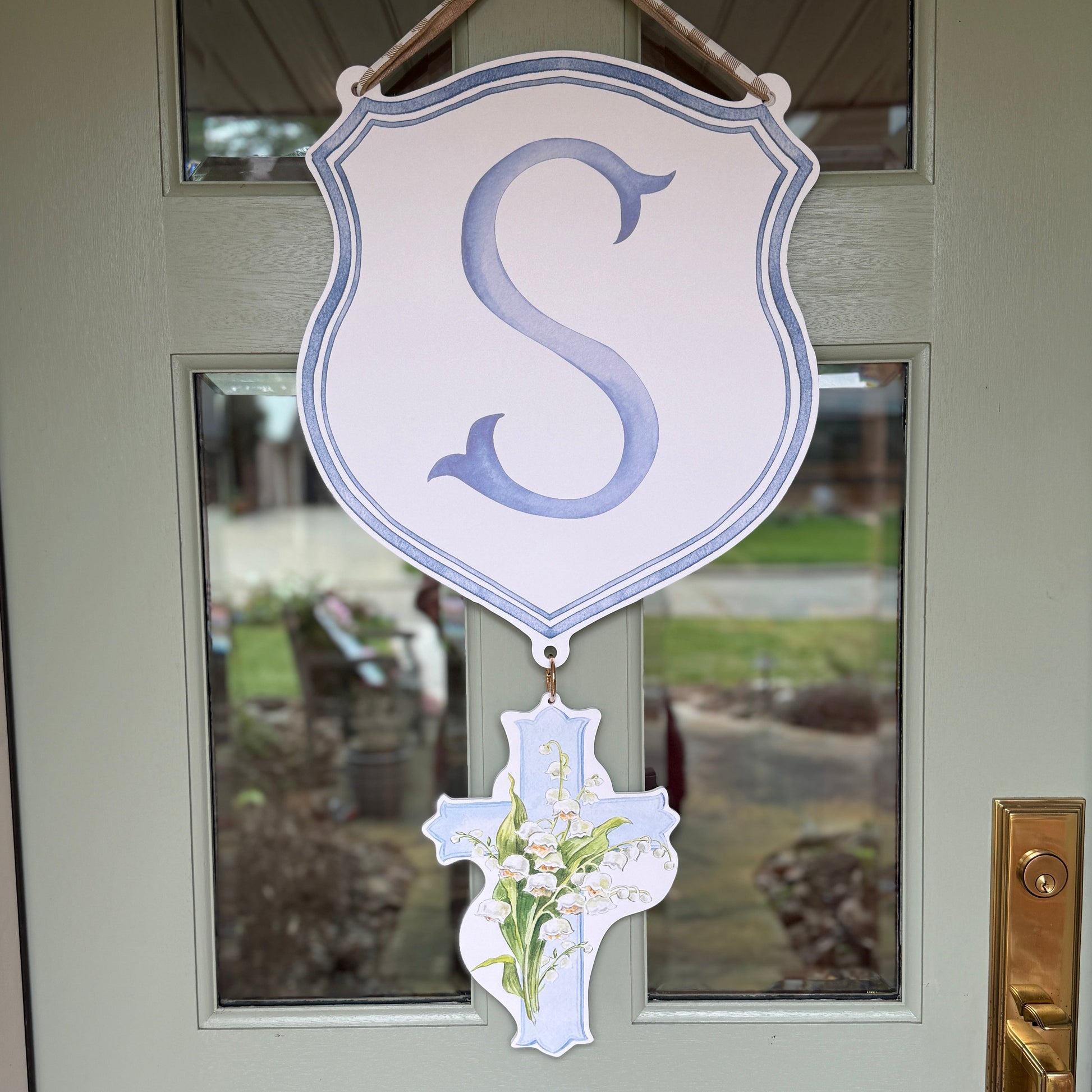 Blue Cross Crest Charm