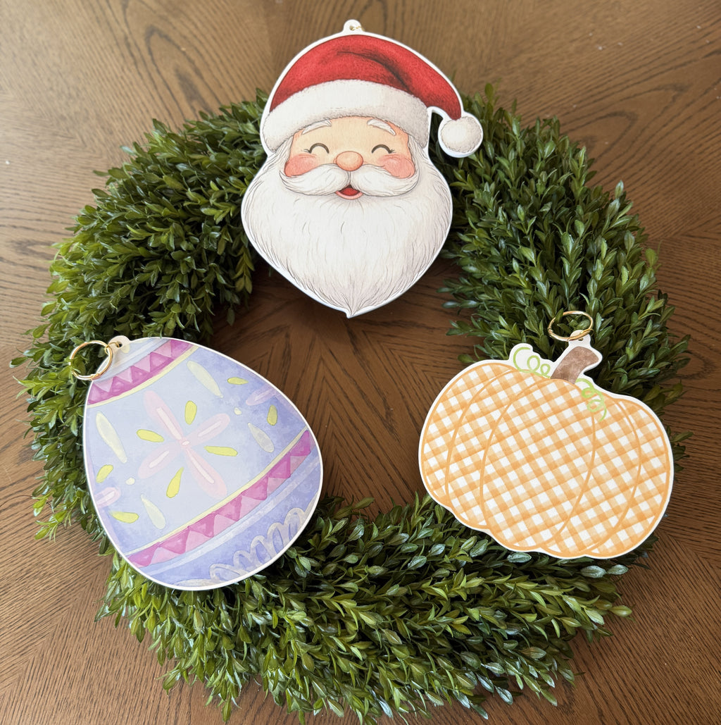Wreath Charm Bundle - Set of 3