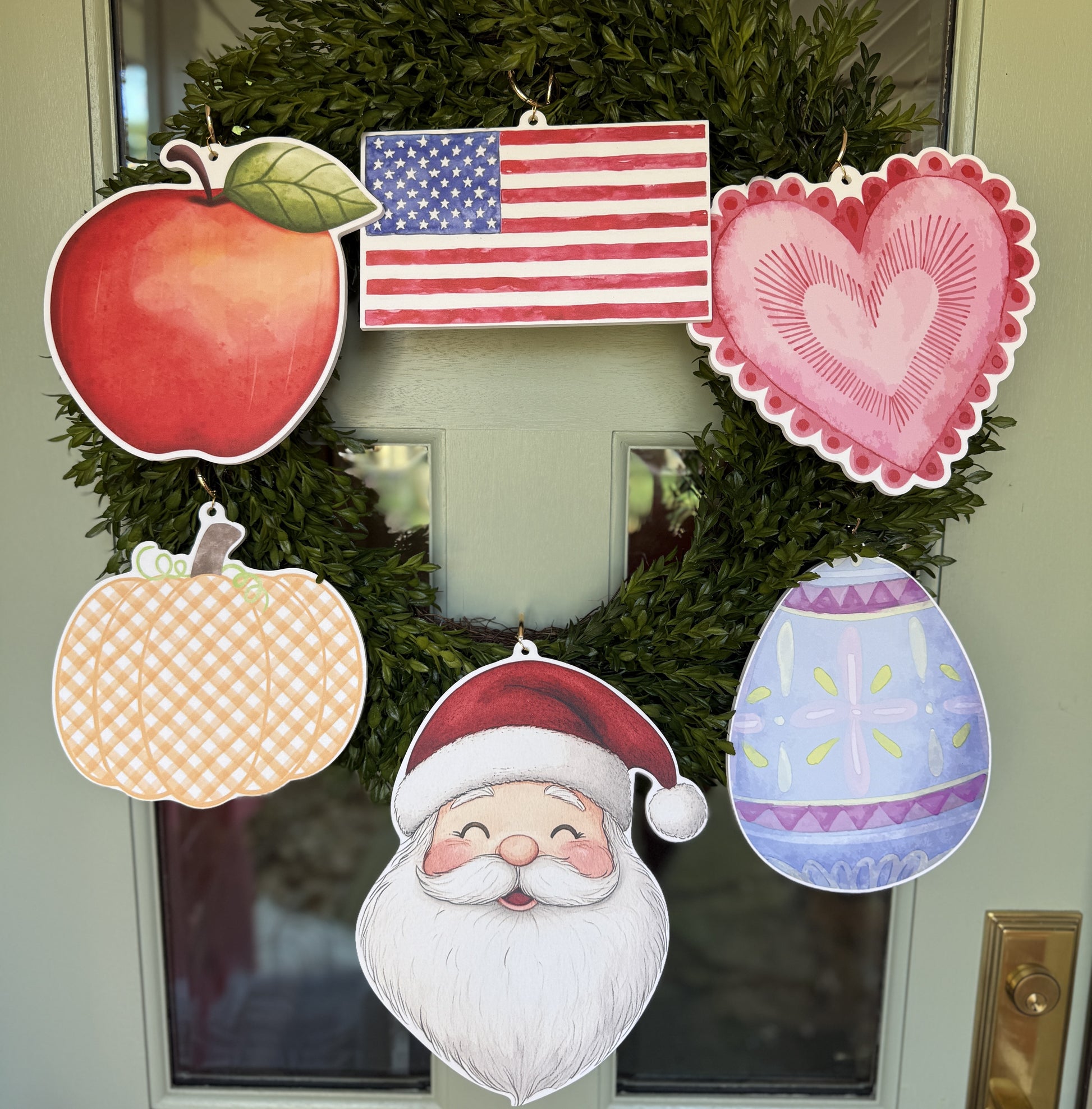 Wreath Charm Bundle - Set of 6