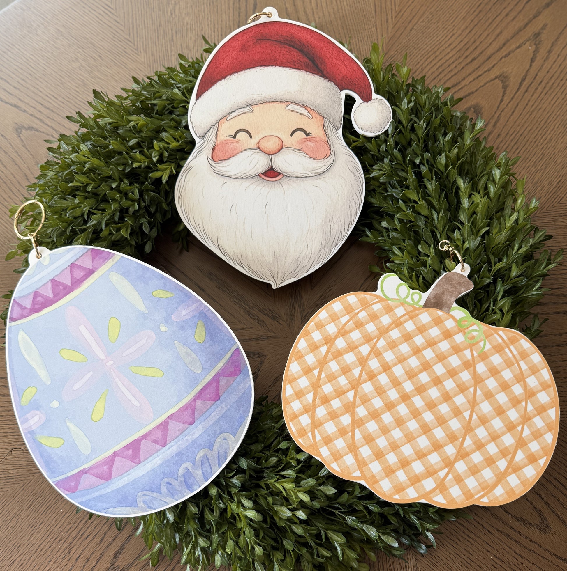 Wreath Charm Bundle - Set of 3