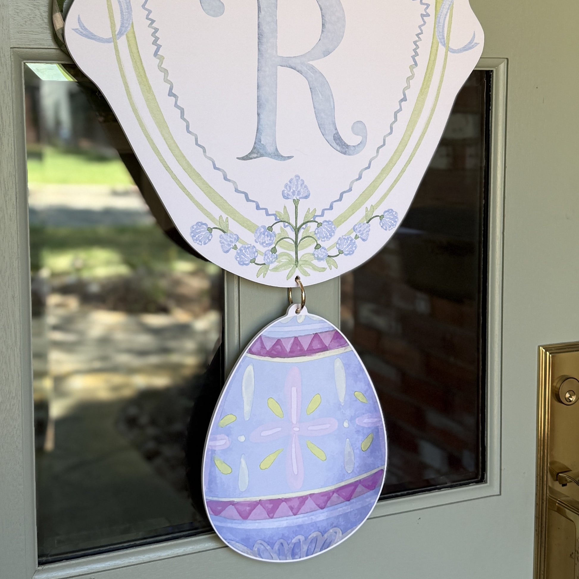 Cross Egg Crest Charm