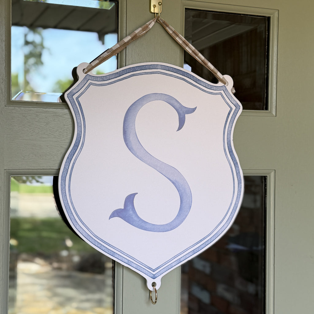 Classic Shield Crest Charm Door Hanger