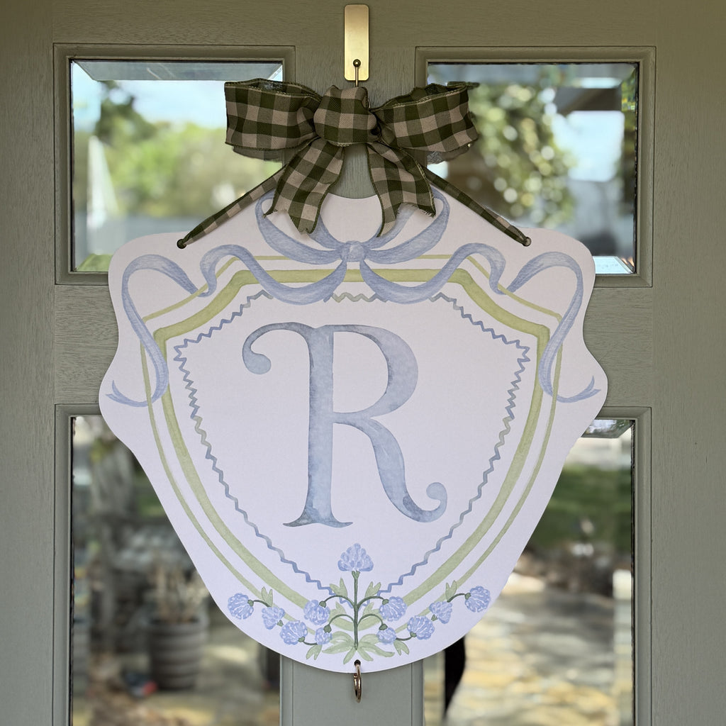 Floral Crest Charm Door Hanger