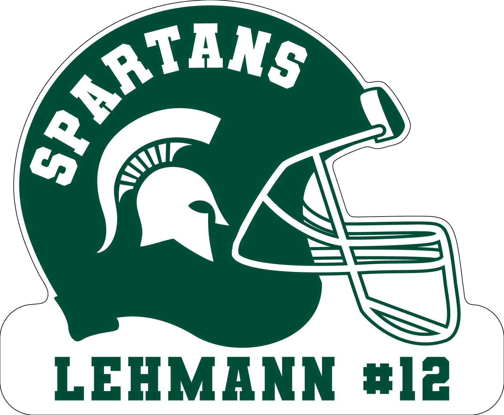 Helmet Yard Sign