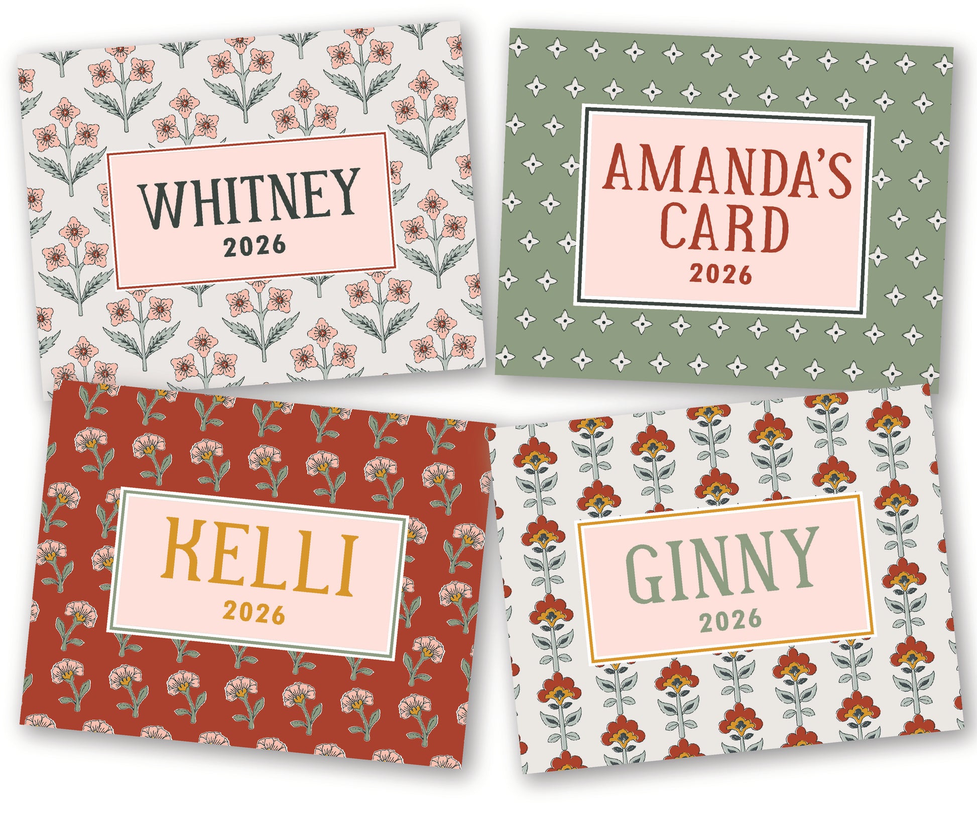 Block Print (set of all 4 styles)