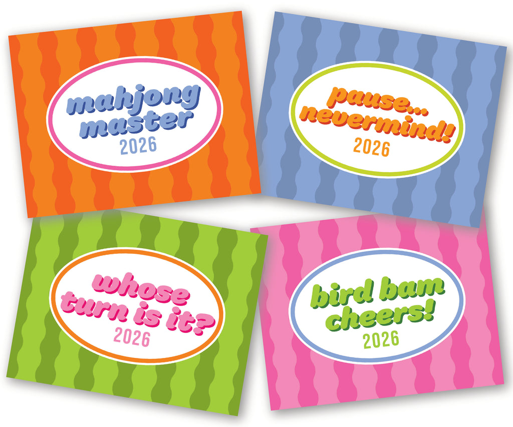 Bold Stripe Cheeky Mahjong (Set of 4 styles)