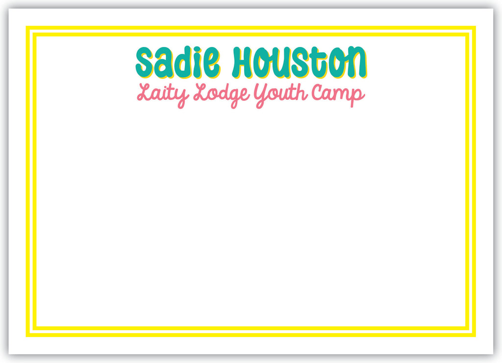 Classic Camp Stationery